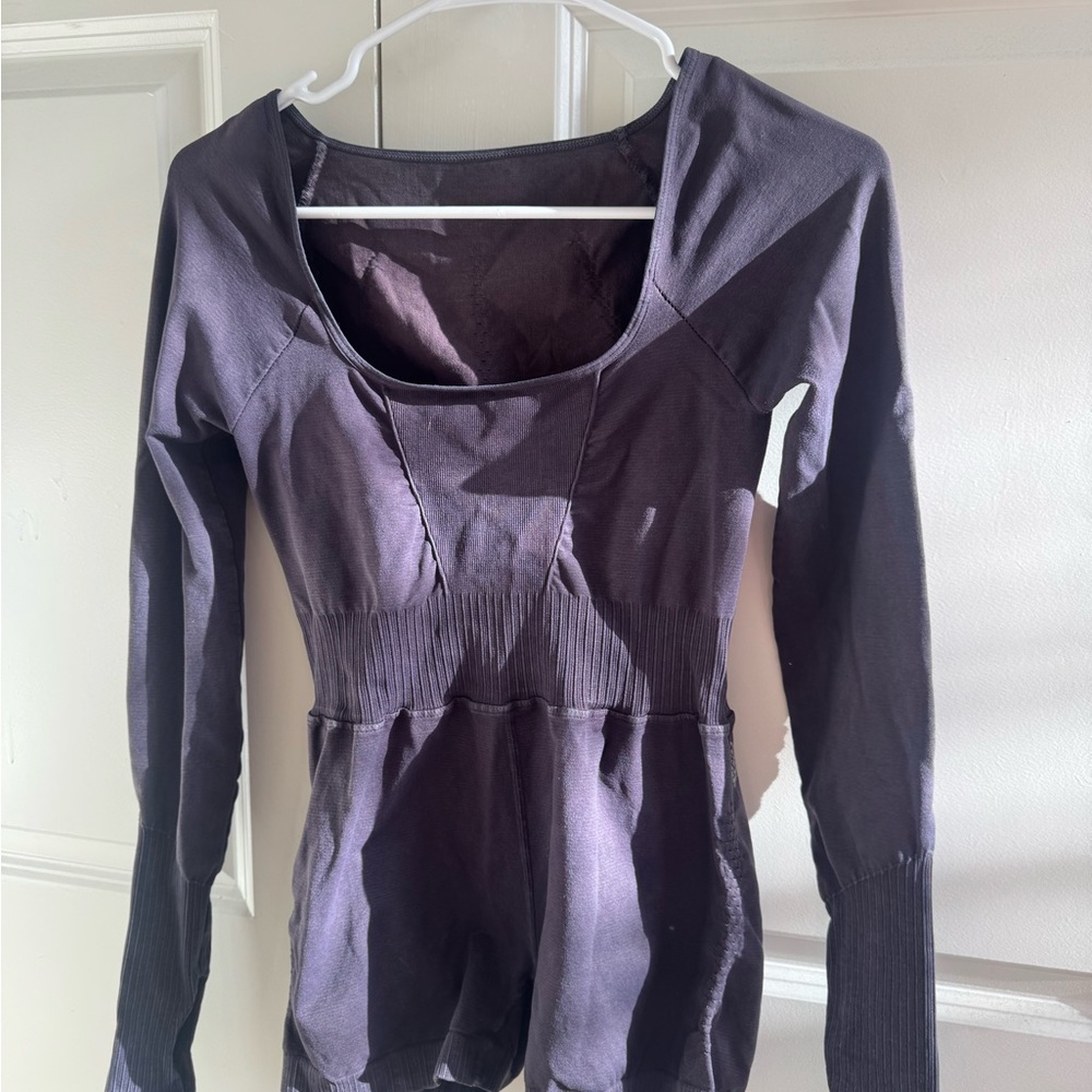 FP Movement by Free People Long Sleeve Jumpsuit - Dark Purple